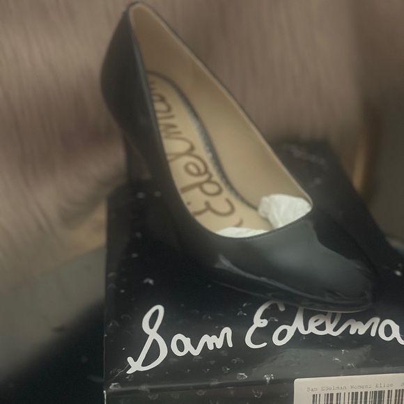 Sam Edelman size 6w patent leather pump: approx 3 in. New with box - Picture 8 of 9